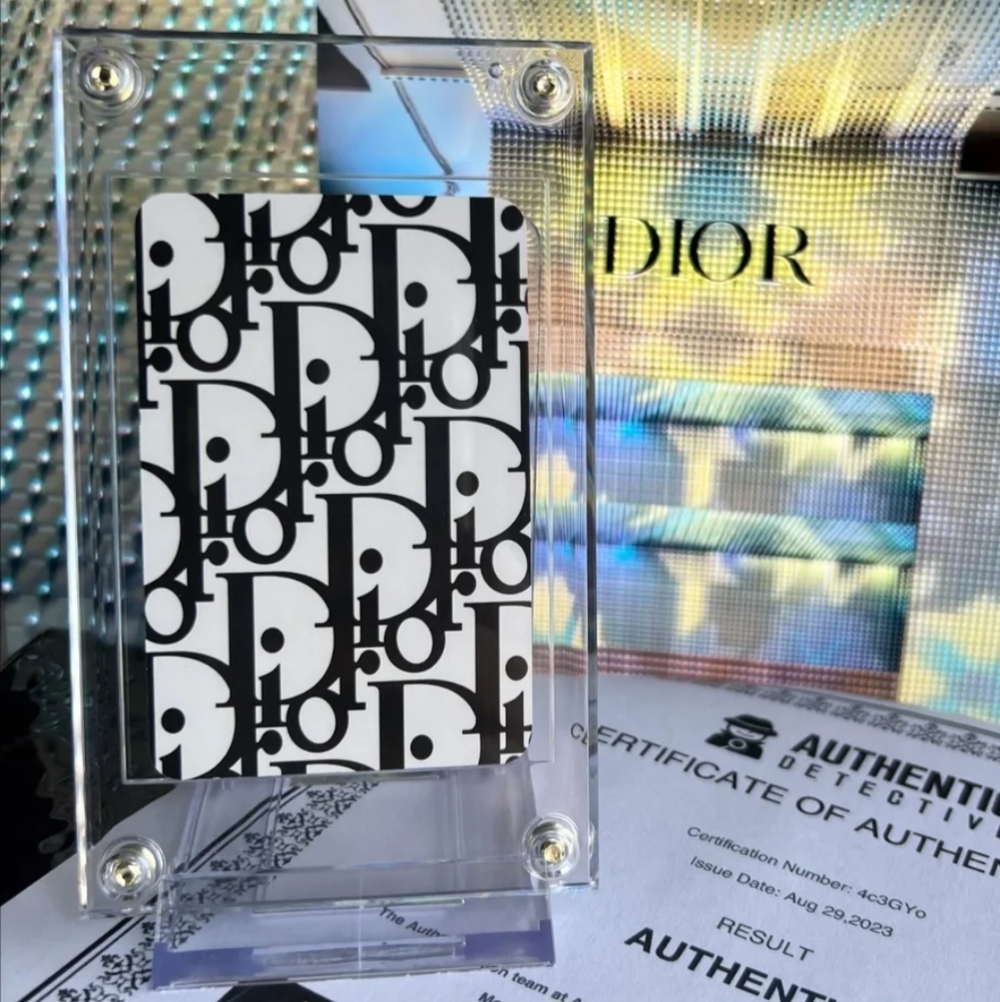 Christian Dior Monsieur X 9 of Diamonds VIP Limited Edition Playing Card COA